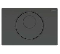 Geberit Sigma10 - Commande électronique de chasse d'eau, alimentation par pile, easy to clean, noir mat 115.891.DW.6