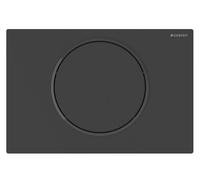Geberit Sigma10 - Commande électronique de chasse d'eau, alimentation par pile, easy to clean, noir mat 115.869.16.6