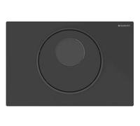 Geberit Sigma10 - Commande électronique de chasse d'eau, alimentation par pile, easy to clean, noir mat 115.891.16.6