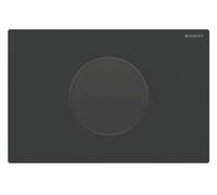 Geberit Sigma10 - Commande électronique de chasse d'eau, alimentation par pile, easy to clean, noir mat 115.909.16.6