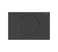Geberit Sigma10 - Commande électronique de chasse d'eau, alimentation par pile, easy to clean, noir mat 115.864.16.6