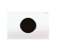Geberit Sigma10 - Commande électronique de chasse d'eau, alimentation secteur, blanc / chrome brillant 115.907.KJ.6