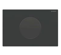 Geberit Sigma10 - Commande électronique de chasse d'eau, alimentation secteur, easy to clean,noir mat 115.907.16.6
