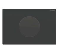 Geberit – Commande électronique de chasse d'eau Sigma10 – Alim. secteur, easy-to-clean, noir mat