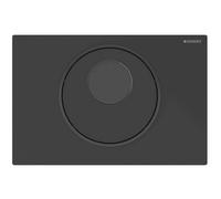 Geberit Sigma10 - Commande électronique de chasse d'eau, alimentation secteur, easy to clean,noir mat 115.890.16.6