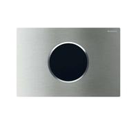 Geberit Sigma10 - Commande électronique de chasse d'eau, alimentation secteur, inox brossé / poli 115.906.SN.6