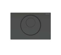 Geberit Sigma10 - Commande électronique de chasse d'eau, alimentation secteur, noir / noir mat 115.856.DW.6