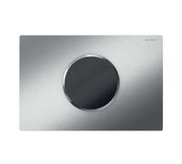 Geberit Sigma10 - Commande électronique de chasse d'eau d’urinoir, alimentation par pile, inox brossé / poli 115.908.SN.6