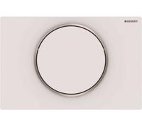 Geberit Sigma10 - Plaque de déclenchement Sigma 10, blanc mat/ inox 115.758.JT.5