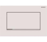 Geberit Sigma10 - Plaque de déclenchement Sigma10, rinçage Start/Stop, blanc mat/chrome 115.893.JT.1