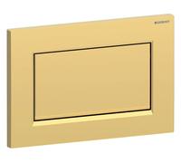 Geberit Sigma10 plaques de déclenchement, pour rinçage-arrêt, à visser, plaque de rinçage, 115.893.45.1, Couleur: Plaqué or