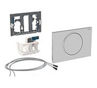 Geberit Sigma10 WC control 115863SN5 Inox , Kabel / net, 2000 rinçage, pour 2000 support