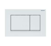 Geberit Sigma20 - Plaque de déclenchement 2 touches, blanc / blanc mat 115.883.11.1