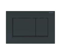 Geberit Sigma20 - Plaque de déclenchement 2 touches, noir brillant / noir mat 115.883.DW.1