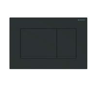 Geberit Sigma20 - Plaque de déclenchement 2 touches, noir mat / noir 115.883.16.1