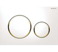 Geberit Sigma20 - Plaque de déclenchement, blanc/ doré 115.882.KK.1