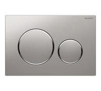 Plaque de commande WC Sigma20 double touche: chromé mat laqué, , chromé brillant