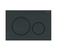 Geberit Sigma20 - Plaque de déclenchement, noir brillant / bordures noir mat 115.882.DW.1