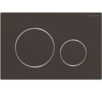 Geberit Sigma20 - Plaque de déclenchement, noir mat/chrome 115.882.14.1