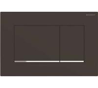 Geberit Sigma20 - Plaque de déclenchement, noir mat/chrome 115.883.14.1