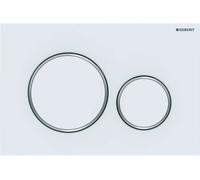 Geberit Sigma20 - Plaque de déclenchement Sigma 20, blanc mat/chrome 115.882.JT.1