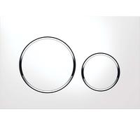 Geberit Sigma bouton de chasse d'eau pour WC chrome brillant-blanc 115.882.KJ.1