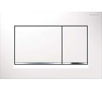 Geberit Sigma20 - Plaque de déclenchement Sigma20, blanc/chrome 115.883.KJ.1