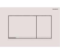 Geberit Sigma20 - Plaque de déclenchement Sigma20, blanc mat/chrome 115.883.JT.1