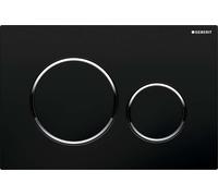 Geberit Sigma20 - Plaque de déclenchement Sigma20, noir/chrome 115.882.KM.1