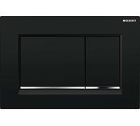 Geberit Sigma20 - Plaque de déclenchement Sigma20, noir/chrome 115.883.KM.1