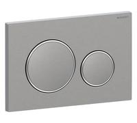 Geberit Sigma20 plaques de déclenchement, pour rinçage à 2 quantités, à visser, acier inox, rond, 115889SN1 - CM