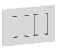 Plaque de déclenchement Geberit Sigma 20 Square 115883JT1 laquée blanc mat, chromée brillante