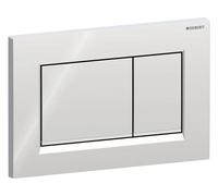 Geberit Plaque de déclenchement Sigma20 Square 115.883.KH.1 double chasse chrome brillant/mat