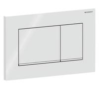 Geberit Sigma20 plaques de déclenchement, pour rinçage à 2 quantités, rectangulaire, 115883KJ1, Couleur: blanc / chromé brillant - CM