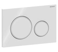 Geberit Sigma20 plaques de déclenchement pour rinçage à 2 quantités, rond, 115.882.11.1