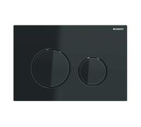 Geberit Sigma21 - Plaque de déclenchement 2 touches, noir / chromé noir 115.651.SJ.1
