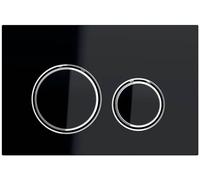 Geberit Sigma50 bouton de chasse d'eau pour WC chrome brillant-noir 115.884.SJ.1
