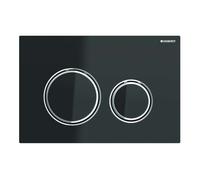 Geberit Sigma21 - Plaque de déclenchement, verre noir/chrome brillant 115.884.SJ.1
