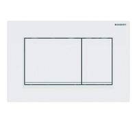 Geberit - Sigma30 Plaque de déclenchement double touche, Blanc (115.883.11.1)