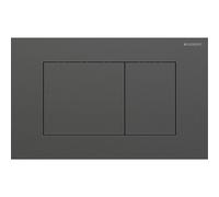 Geberit Sigma40 plaque de commande - chasse à 2 boutons - extra plate - boutons carrés - inox - noir chrome brossé 115.629.QD.1