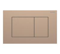 Geberit Sigma40 plaque de commande - rinçage à 2 touches - extra plat - boutons carrés - inox - rouge-or brossé 115.629.QB.1