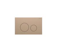 Geberit Sigma40 plaques de déclenchement, pour rinçage à 2 quantités, rond, acier inox, 115628QB1, Couleur: rouge or brossÃ© - CM