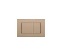 Geberit Sigma 40 Square Plaque de commande 115629QB1 Square , or rose / brossé, revêtement facile à nettoyer, pour double chasse, ronde
