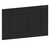 Geberit Sigma40 plaques de déclenchement, pour rinçage à 2 quantités, angulaires, acier inox, 115.629.14.1, Couleur: Noir Mat