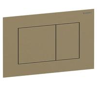 Geberit Sigma40 plaques de déclenchement, pour rinçage à 2 quantités, angulaires, acier inox, 115.629.QF.1