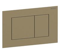 Geberit Sigma 40 Square Plaque de déclenchement 115629QF1 Square , couleur laiton / brossé, revêtement facile à nettoyer, pour double chasse, ronde