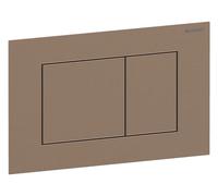 Geberit Sigma40 plaques de déclenchement, pour rinçage à 2 quantités, angulaires, acier inox, 115629QB1, Couleur: rouge or brossÃ© - CM
