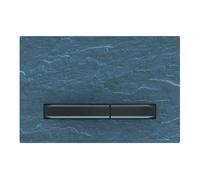 Geberit Sigma50 - Plaque de déclenchement 2 touches, ardoise Mustang / chromé noir 115.671.JM.2
