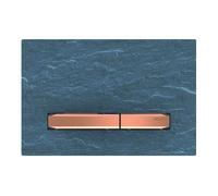 Geberit Sigma50 - Plaque de déclenchement 2 touches, ardoise Mustang/or rouge 115.670.JM.2