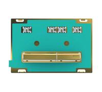 Geberit Sigma50 - Plaque de déclenchement 2 touches, laiton / sans plaque de finition 115.672.00.2